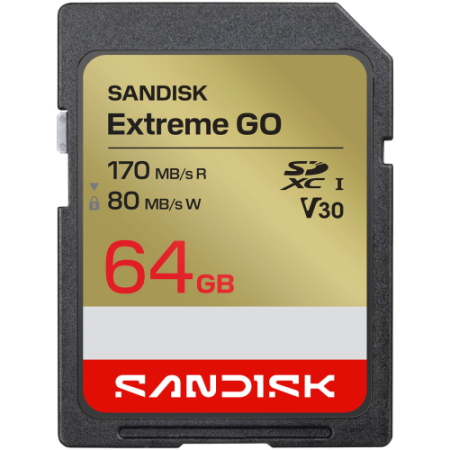 SanDisk SDSDXGN-064G-GNCIN - karta pamięci 64GB, Extreme GO SD UHS-I